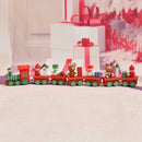 Mini Wood Christmas Train Children\'s toys for holiday decorations