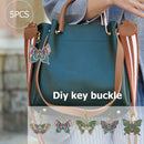 5pcs DIY Special Shaped Full Drill Butterfly Diamond Painting Keychain Kits A