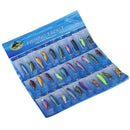 30 Pcs Metal Fishing Lure Minnow Poper Pike Salmon Baits Bass Trout Fish Ho