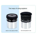 Professional 1.25'' 10mm Plossl Eyepiece for Telescope Accessory Black