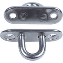 4pcs 5mm 304 Stainless Steel Oblong Pad Eye Plate Staple Ring Hook