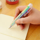 1 Creative Stationery Ballpoint Pen 6 colors Ballpoint Pen Study Pen NEW LJ