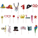 20x Photo Booth Props Kit for Kids Birthday Party Wedding Party Favors