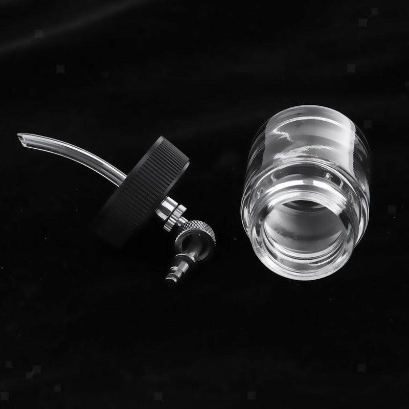 Professional Clear Dual-Action Side-Pot Airbrush Glass Bottle Paint Cup 22CC