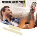 Left-Hand Folk Guitar ABS Bridge Saddle Nut Kit for Guitar (Ivory White) A