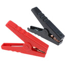2pcs Large 100A Crocodile Alligator Clips Car Battery Chargers Insulated Clam FT