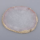 Agate Palette Crystal Pad Party Drink Coaster Art Crafts 4 Colors white