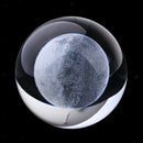 Moon Crystal Ball Paperweight Fengshui Crystal Ball Home Decoration Props