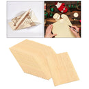 15pc Wood Cutouts Shapes Plaque Unfinished Square Wood Embellishments Cardmaking