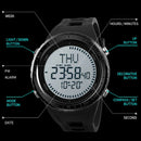 Skmei Men'S Watch Compass World Time Week Date Stopwatch Chronograph Led Di