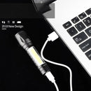Portable T6 COB LED Flashlight Torch 18650 USB Lamp Light Camping Rechargeable#