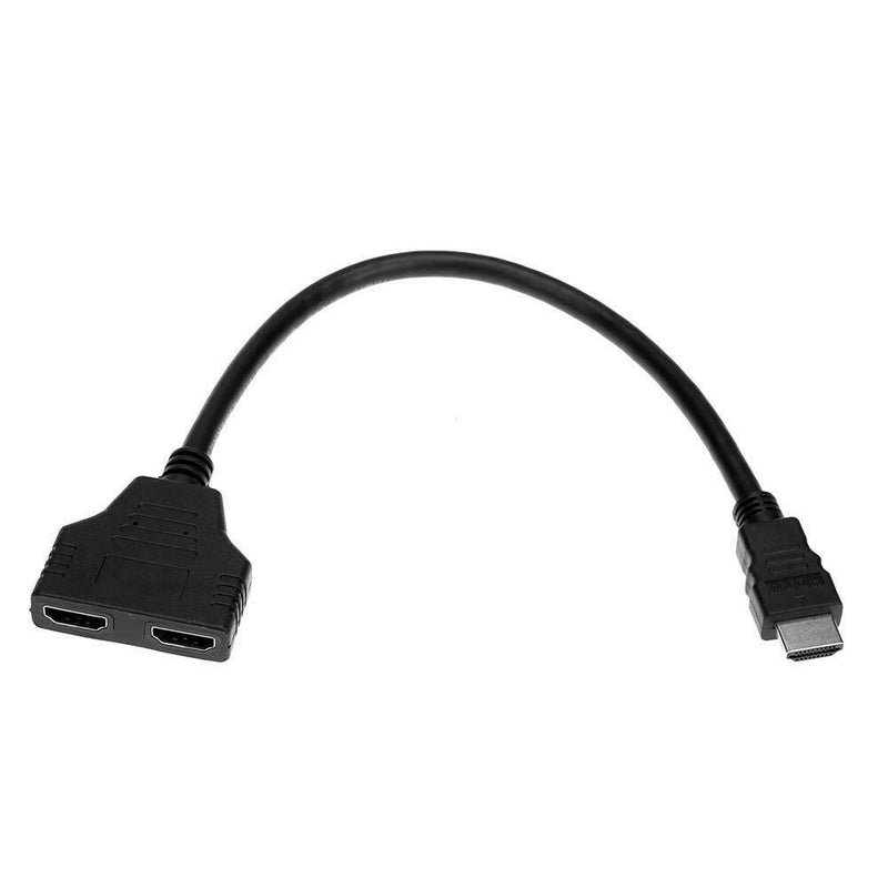HDMI HD 1 in 2 Adapter Cable Conversion Cable Video Adapter for PC HD TV