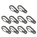10Pcs Mini Alloy Key Buckle Snap Spring Clip Hook Carabiner Keychain Keyring for