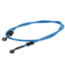 50cm Motorcycle Braided Stainless Steel Brake Clutch Oil Hoses Line Pipe Blue