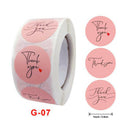 500pcs Pink Label Stickers Thank You Stickers Seal Labels Wedding Party DecSEAU