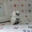 Owl White Black Furry Ornament Decor Adornment Simulation Gifts E3G6 C2P4