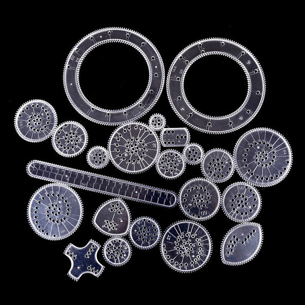 22PCS Accessories creative drawing toys spiral designs educational toys for k ES