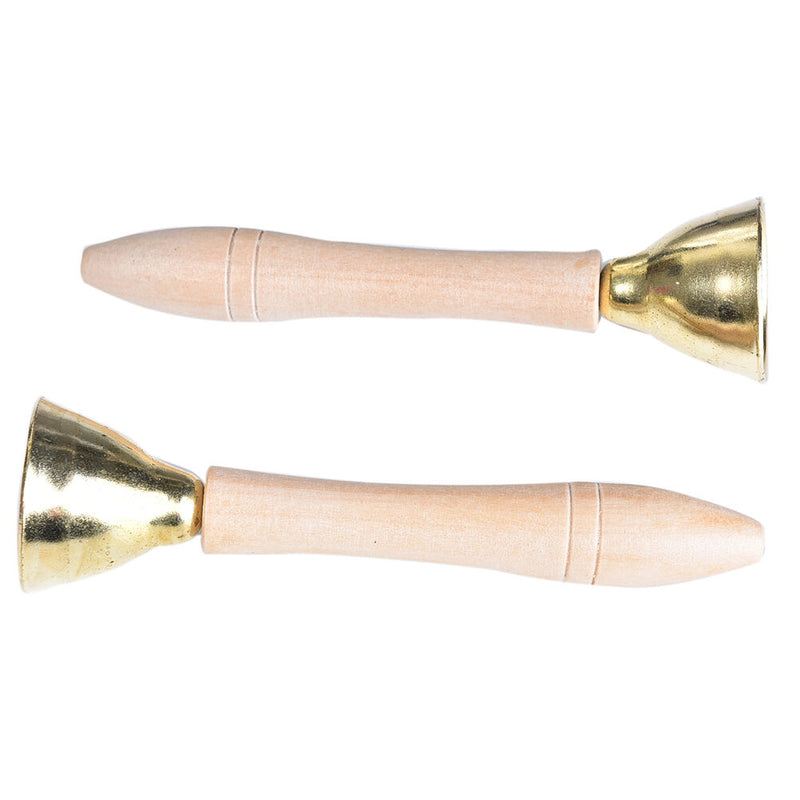 2x/Set Hand-Held Bell Percussion Instrument Educational Kids Baby Musical FT