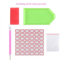 2 Pack 5D Full Drill Diamond Painting Kit, Kissbuty Diy Diamond Rhinestone