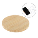 Portable Qi Wireless Charger, Wood Charging Pad 5W for  XS/XS Max/XR/X/8/8