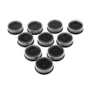 10 Pieces Plastic Nail Art Tips Powder Beads Storage Containers,Small Round