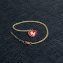 Fashion Heart Alloy Animal Horse Chain Necklace Pendant Women Jewelry Gift