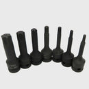 7Pc 3/8 inch Sockets Bit Socket Set T20 T25 T30 T40 T50 T55 T60 (T20-T60) L
