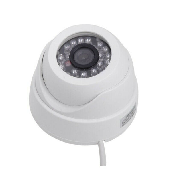 1/3 CCD 1000TVL 24 LED IR Cut Security Indoor Dome CCTV Camera 3.6mm PAL