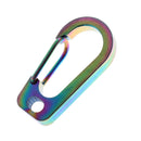 3 Pieces Durable Strong Titanium Alloy Carabiner Clip D-Ring for Outdoor Camping