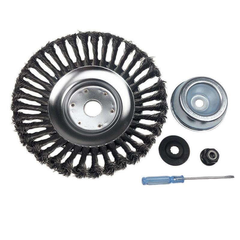 8''Steel Grass Trimmer Head Trimming Weed Brush Cutter Garden Lawn Mower Weeding