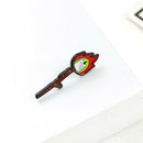 Creative Candle Flame Brooches Backpack Lapel Jacket Clothes Pins Badges A