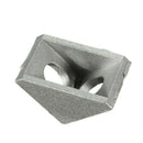 20pcs 20x20mm Gray Aluminum L Shaped Brace Corner Joint Right Angle Bracket UZY