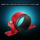 Red External Fuel Pump Filter Mounting Bracket Holder For Walbro Sytec & Bosch