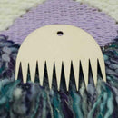 11Teeth Durable Wood Weaving Tool Woven Tapestry Wooden Loom DIY Comb New.