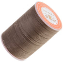 Brown 0.45mm Waxed Thread Repair Cord String Sewing Leather Hand Stitching