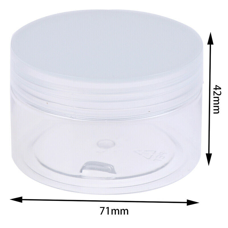 100ml Transparent Plastic Container Box For Clay DIY Accessory Honey Bott_