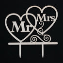 Rustic Wedding Cake Topper - Mr and Mrs style 38 W2J4