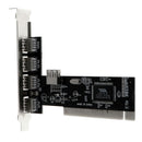 USB 2.0 4 Port 480Mbps High Speed VIA HUB PCI Contro Hn