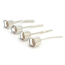 4pcs Long Bent Heat Gun Nozzles for 850 Hot Air Soldering Rework Station