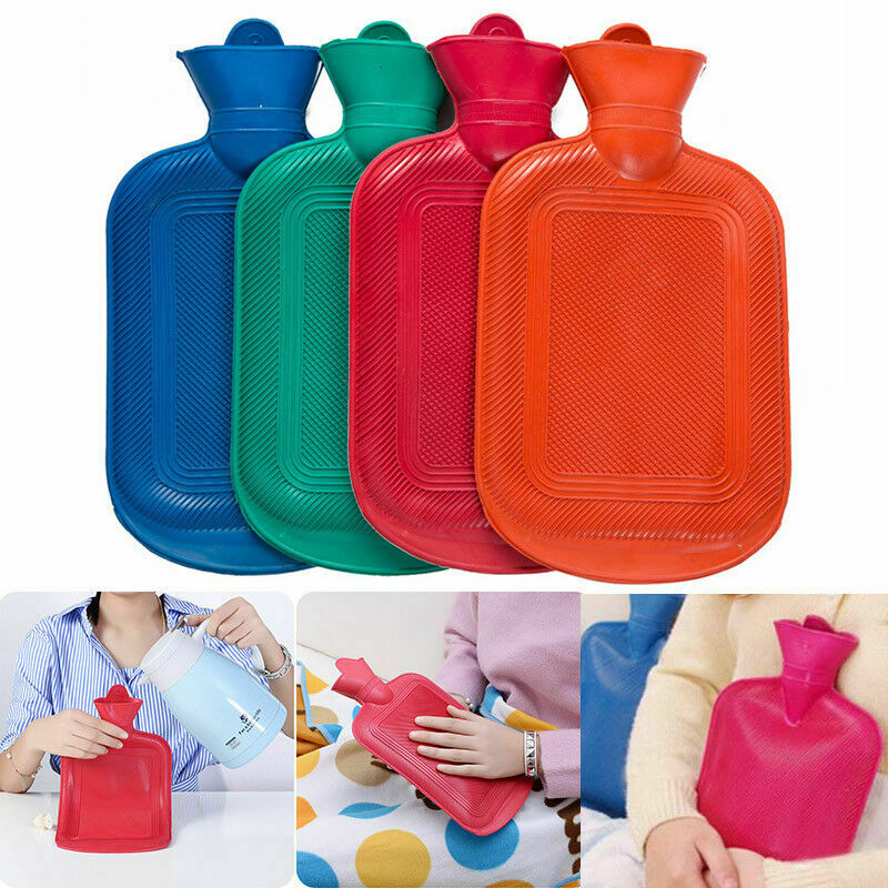 HOT THICK Rubber HOT WATER BOTTLE BAG WARM Relaxing Heat Cold Therapy New