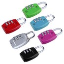 Zinc Alloy Security 3 Combination Travel Suitcase Luggage Code Lock Padlock Hn