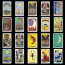 60pc Cartoons Tarot Cards Stickers Snowboard Laptop Luggage Guitar SuitcaseB Hn