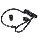 Black replacement coil acoustic air tube earplug for radio earpiece headset M&E