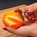 1pc Orange Peelers Stainless Steel Fruit Skin Parer Peeling Lime Lemon Opene Hn