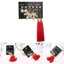 6Pairs Women Korean Style Earrings Set Tassel Crystal Stud New Hook Dangle