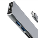 USB-C Hub 5-Port with 2xUSB3.0, 1xHDMI(4k), 1xSD Card Slot, 1xTF Card Slot