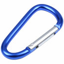 2 x Camp D shaped blue 5mm diameter aluminum alloy snap hook J8O4