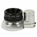 1pcs 6-LEDs Light 20X Magnifying Glass for Jewelry Identification New