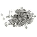 200 Pairs 4mm Iron Earring Posts And Backs Jewelry For DIY Earring Findings