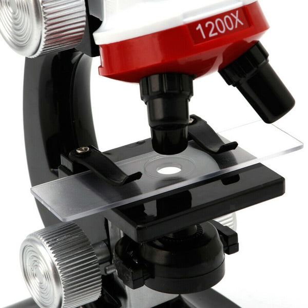 Kids Students Beginner Microscope with LED 100X 400X 1200X Magnification